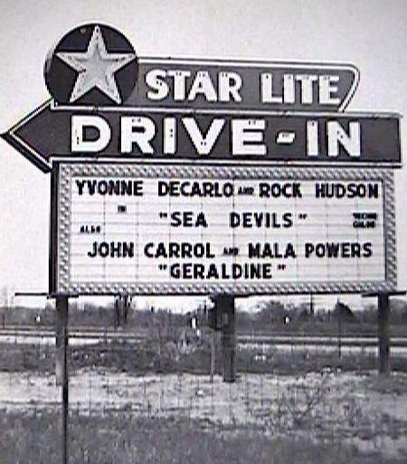 Starlite Drive-In Theatre - Marquee - Photo From Rg